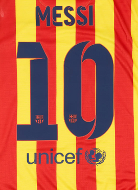 Barcelona 2012/14 Away Messi Name Set