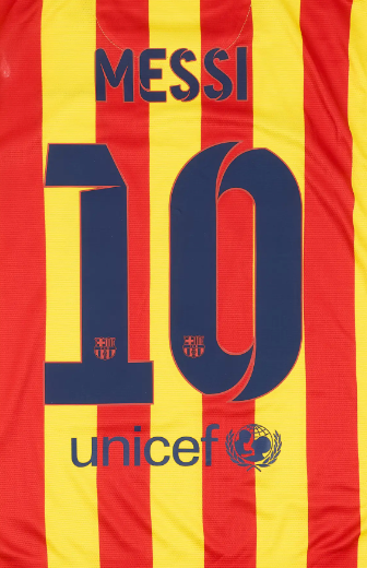 Barcelona 2012/14 Away Messi Name Set