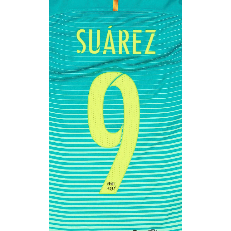 Barcelona 2016/17 Suarez 3rd Name Set