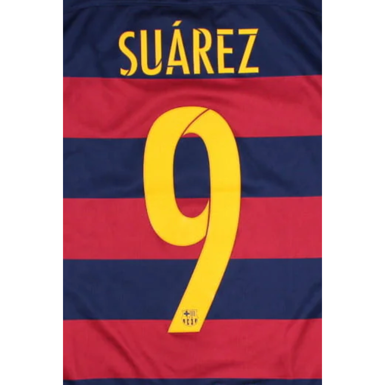 Barcelona 2015/16 Suarez Home Name Set