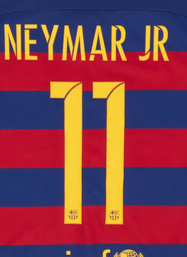 Barcelona 2015/16 Neymar Home Name Set