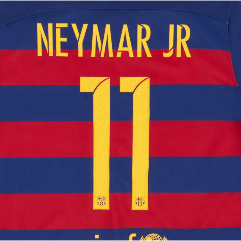 Barcelona 2015/16 Neymar Home Name Set