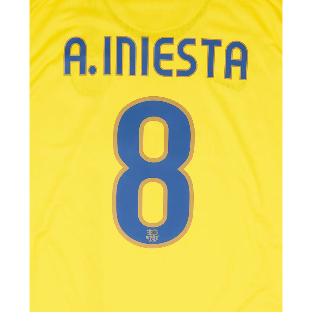 Barcelona 2008/10 Iniesta Away Name Set