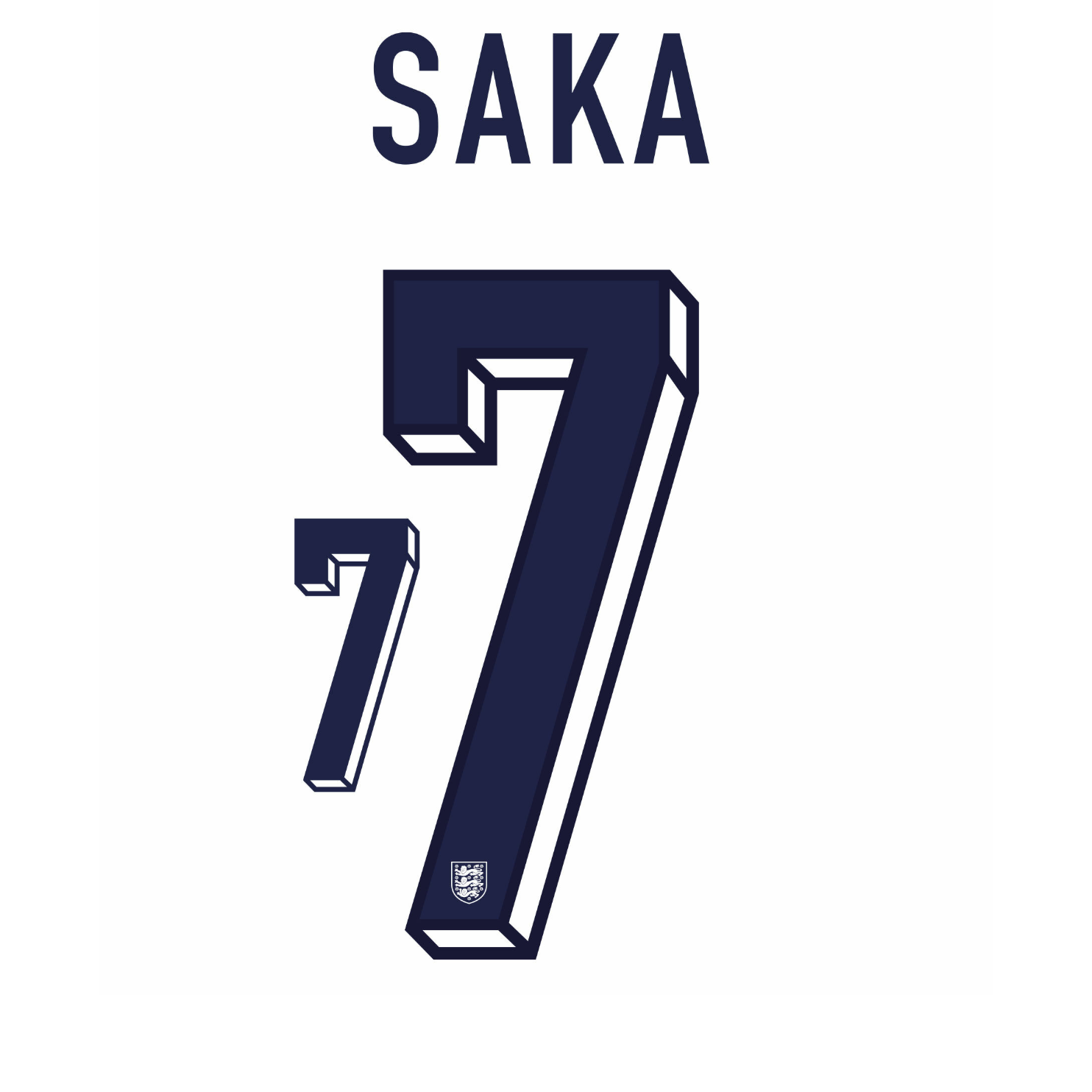 England 2024 Saka KIDS Home Name Set