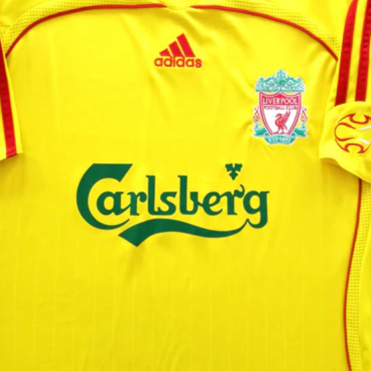 Liverpool Replacement Carlsberg Shirt Sponsor GREEN