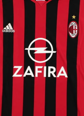 AC Milan Replacement Zafira Shirt Sponsor