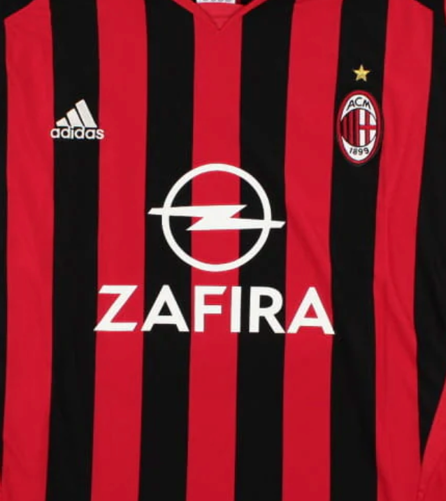 AC Milan Replacement Zafira Shirt Sponsor