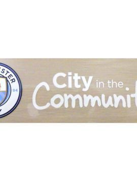 Man City City in the Community Sponsor WHITE