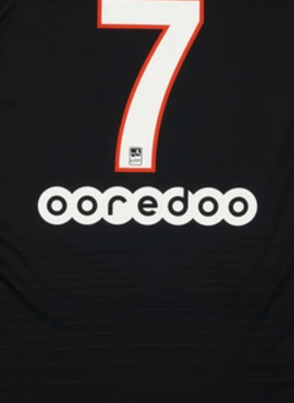 PSG Ooredoo Back Sponsor