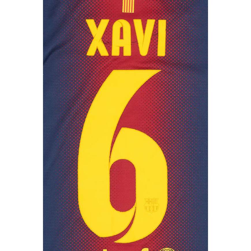Barcelona 2012/14 Home Xavi Name Set