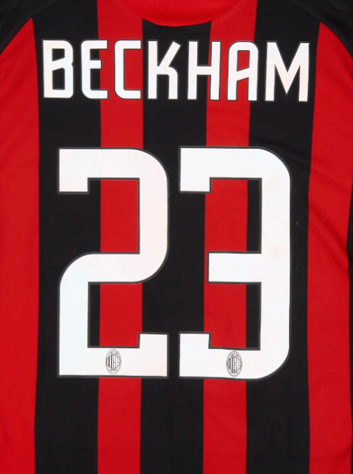 AC Milan 2008/09 Home Beckham Name Set