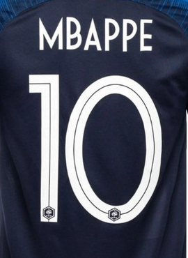 France 2018 Mbappe Name Set