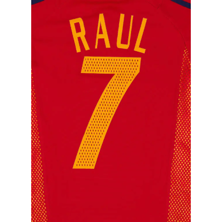 Spain 2002 Raul Home Name Set