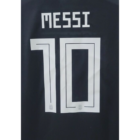 Argentina 2018 Messi Away Name Set