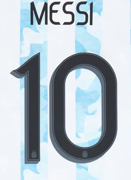 Argentina 2020 Messi Copa America Name Set