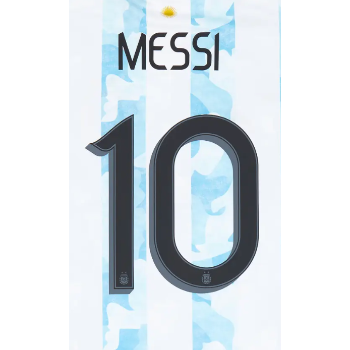 Argentina 2020 Messi Copa America Name Set