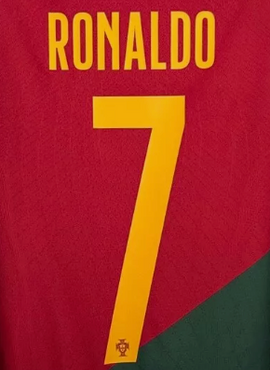 Portugal 2022 Ronaldo Home Name Set