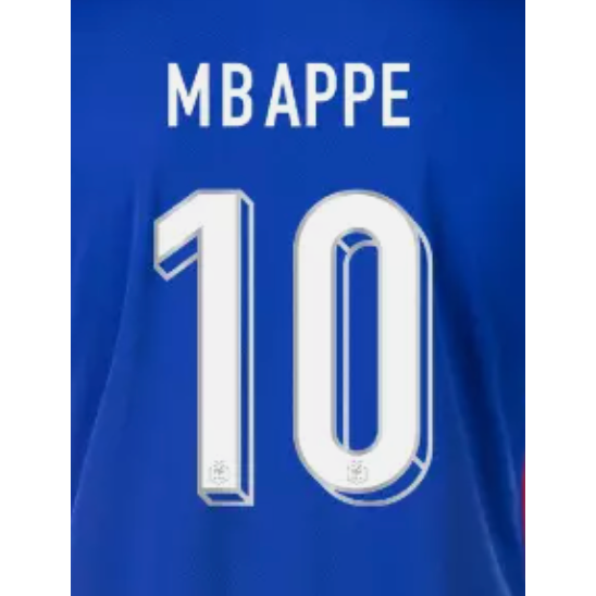 France 2024 Mbappe Home Name Set
