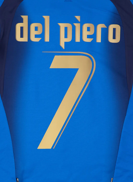 Italy 2006 Del Piero Home Name Set