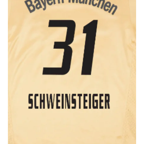 Bayern 2004 Schweinsteiger 2004 Away Name Set
