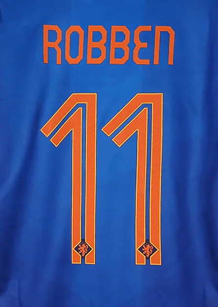Netherlands 2014 Robben Away Name Set