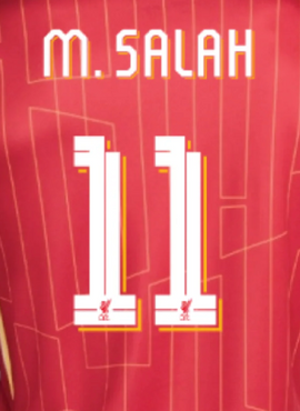 Liverpool 2022/23 UCL Salah Name Set