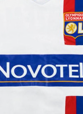 Lyon 2007/08 Novotel Replacement Shirt Sponsor