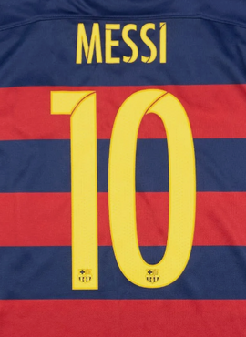 Barcelona 2015/17 Home Messi Nameset