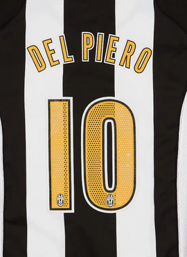 Juventus 2004/05 Home Del Piero Name Set