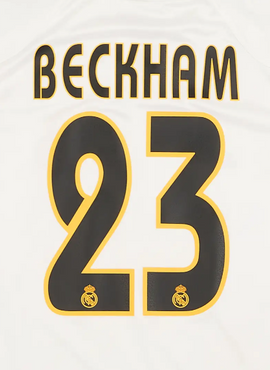 Real Madrid 2003/05 Home Beckham Name Set