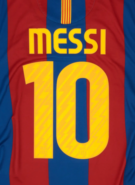 Barcelona 2010/11 Home Messi Nameset