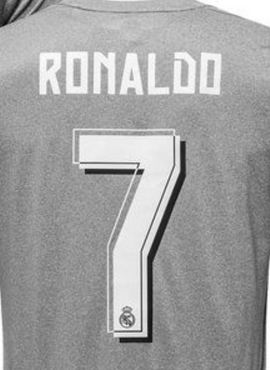 Real Madrid 2015/16 Ronaldo Away Name Set