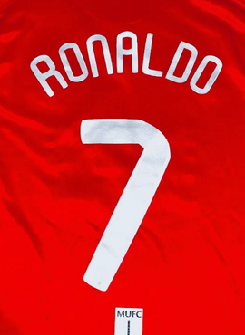 Man United 2007/08 UCL Ronaldo Name Set