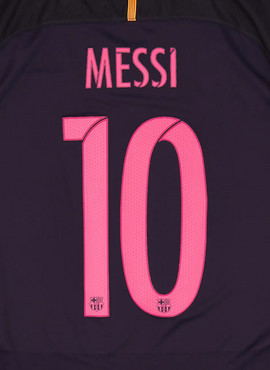 Barcelona 2016/17 Messi Away Name Set