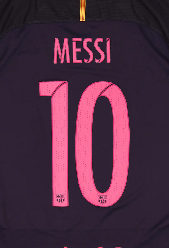 Barcelona 2016/17 Messi Away Name Set