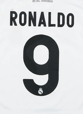 Real Madrid 2009/10 Home Ronaldo Name Set