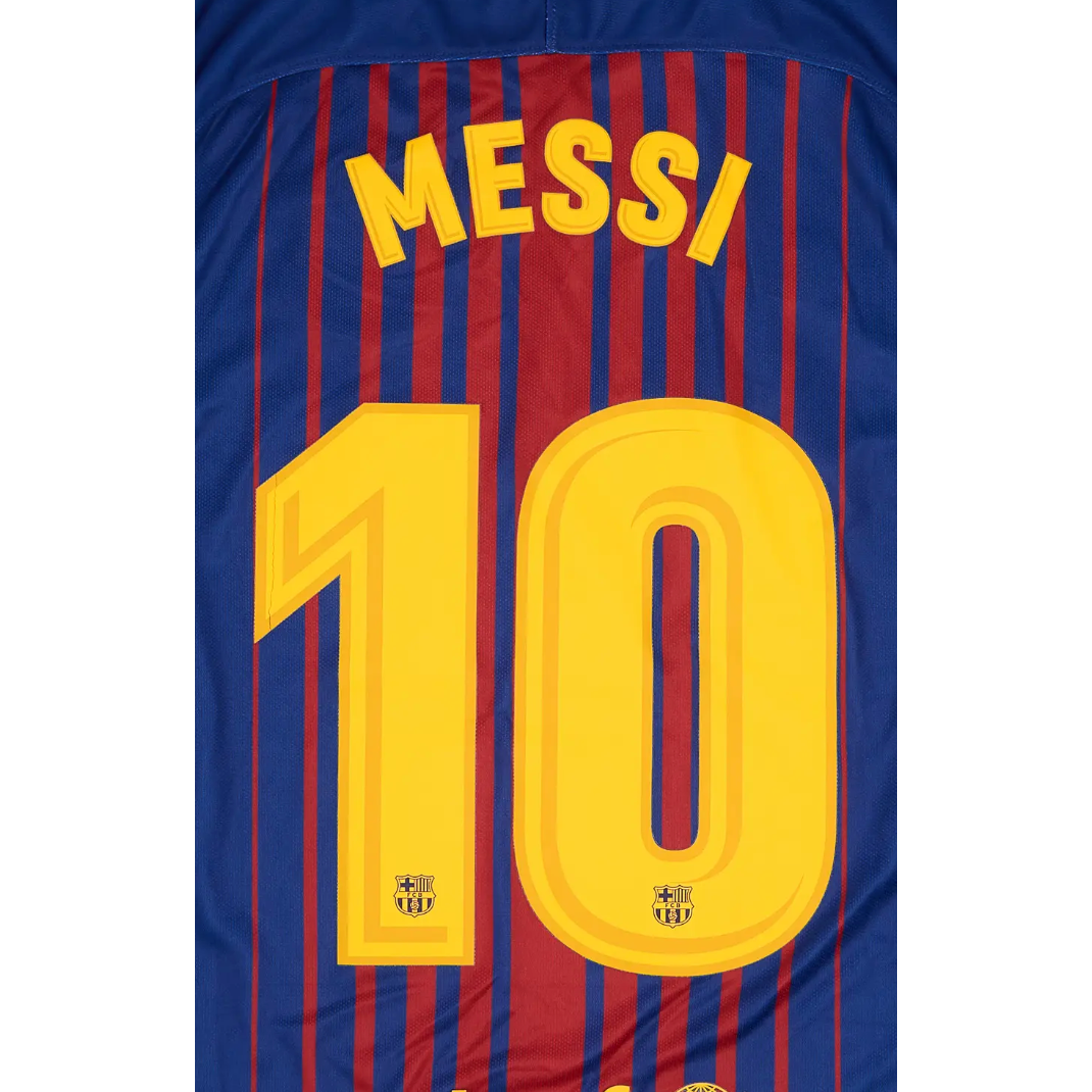 Barcelona 2017/18 Home Messi Nameset