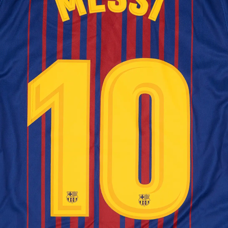 Barcelona 2017/18 Home Messi Nameset
