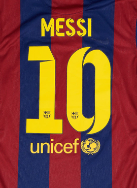 Barcelona 2014/15 Home Messi Nameset