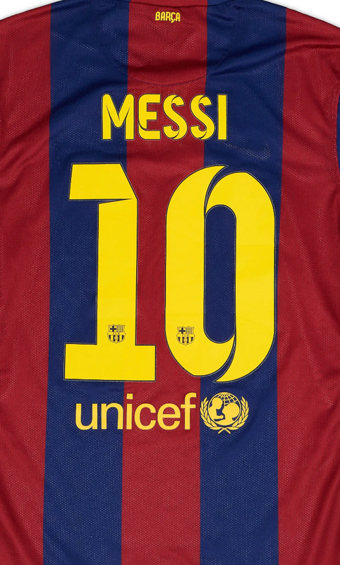 Barcelona 2014/15 Home Messi Nameset