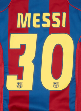 Barcelona 2004/06 Home Messi Name Set