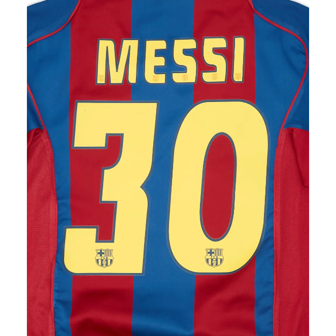 Barcelona 2004/06 Home Messi Name Set