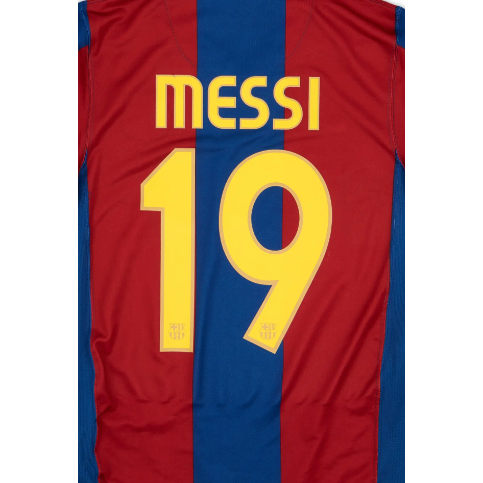 Barcelona 2007/08 Home Messi Name Set