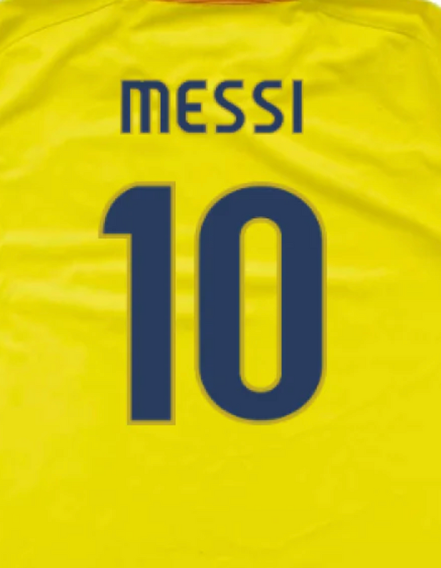Barcelona 2008/10 Messi Away Name Set