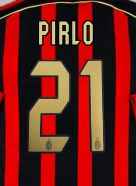 AC Milan 2004/07 Home Pirlo Name Set