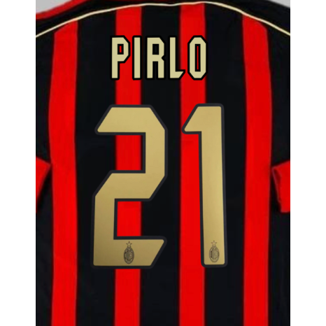 AC Milan 2004/07 Home Pirlo Name Set