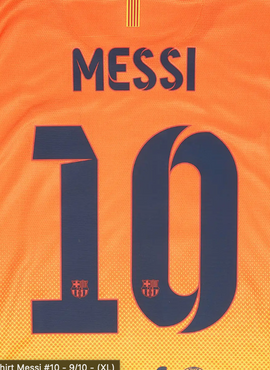 Barcelona 2012/14 Away Messi Name Set