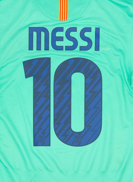 Barcelona 2010/11 Away Messi Name Set