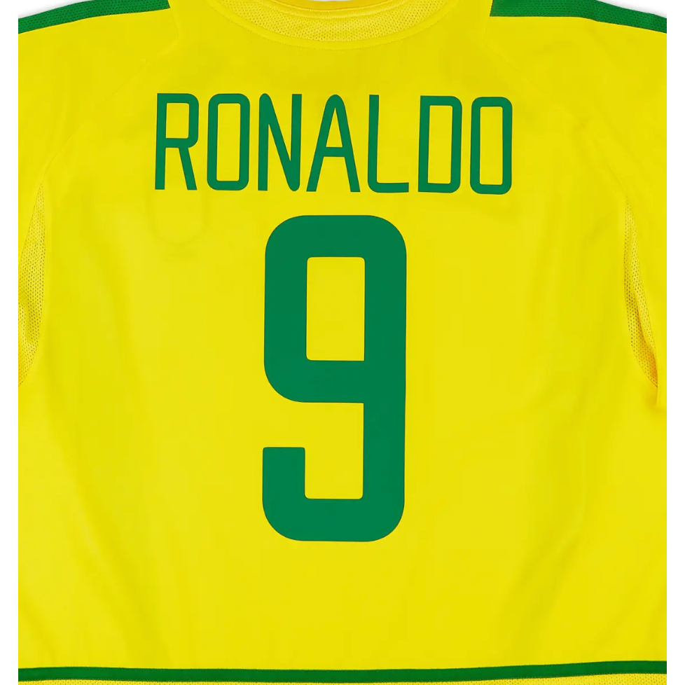 Brazil 2002 Home Ronaldo Name Set