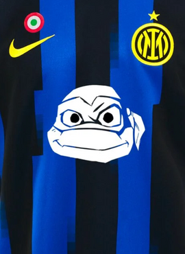 Inter Milan 2023/24 Home Shirt Ninja Turtle Sponsor